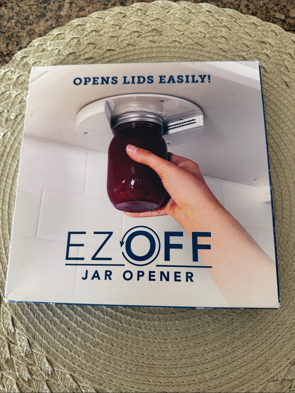 EZ Off White Under-Cabinet Jar Opener